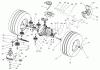 Toro 74570 (170-DH) - 170-DH Lawn Tractor, 2002 (220000001-220999999) Listas de piezas de repuesto y dibujos TRANSMISSION DRIVE ASSEMBLY