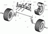 Toro 74571 (150-DH) - 150-DH Lawn Tractor, 2004 (240000001-240999999) Pièces détachées FRONT AXLE ASSEMBLY