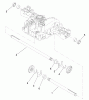 Toro 74571 (DH 200) - DH 200 Lawn Tractor, 2006 (260000001-260999999) Listas de piezas de repuesto y dibujos AXLE SHAFT ASSEMBLY TRANSMISSION ASSEMBLY NO. 104-2889