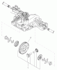 Toro 74573 (DH 200) - DH 200 Lawn Tractor, 2010 (310000001-310999999) Listas de piezas de repuesto y dibujos DIFFERENTIAL GEAR ASSEMBLY TRANSMISSION ASSEMBLY NO. 114-3155