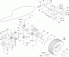 Toro 74573 (DH 200) - DH 200 Lawn Tractor, 2010 (310000001-310999999) Pièces détachées TRANSMISSION DRIVE ASSEMBLY