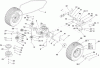 Toro 74582 (DH 210) - DH 210 Lawn Tractor, 2009 (290000001-290999999) Pièces détachées TRANSMISSION DRIVE ASSEMBLY