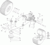 Toro 74585 (DH 210) - DH 210 Lawn Tractor, 2012 (SN 312000001-312999999) Listas de piezas de repuesto y dibujos TRANSMISSION DRIVE ASSEMBLY