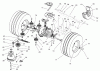 Toro 74590 (190-DH) - 190-DH Lawn Tractor, 2001 (210000001-210999999) Pièces détachées TRANSMISSION DRIVE ASSEMBLY