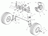 Toro 74590 (190-DH) - 190-DH Lawn Tractor, 2002 (220000001-220999999) Pièces détachées FRONT AXLE ASSEMBLY