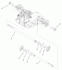 Toro 74590 (190-DH) - 190-DH Lawn Tractor, 2004 (240000001-240999999) Listas de piezas de repuesto y dibujos AXLE SHAFT ASSEMBLY TRANSMISSION ASSEMBLY NO. 104-2889