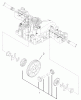Toro 74590 (190-DH) - 190-DH Lawn Tractor, 2004 (240000001-240999999) Listas de piezas de repuesto y dibujos DIFFERENTIAL GEAR ASSEMBLY TRANSMISSION ASSEMBLY NO. 104-2889