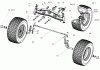 Toro 74590 (190-DH) - 190-DH Lawn Tractor, 2004 (240000001-240999999) Listas de piezas de repuesto y dibujos FRONT AXLE ASSEMBLY