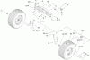Toro 74592 (DH 220) - DH 220 Lawn Tractor, 2007 (270000001-270000651) Pièces détachées FRONT AXLE ASSEMBLY