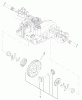 Toro 74592 (DH 220) - DH 220 Lawn Tractor, 2007 (270000652-270999999) Pièces détachées DIFFERENTIAL GEAR ASSEMBLY TRANSMISSION ASSEMBLY NO. 104-2889