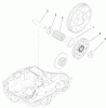 Toro 74592 (DH 220) - DH 220 Lawn Tractor, 2007 (270000652-270999999) Pièces détachées FINAL PINION ASSEMBLY TRANSMISSION ASSEMBLY NO. 104-2889