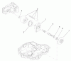 Toro 74592 (DH 220) - DH 220 Lawn Tractor, 2007 (270000652-270999999) Pièces détachées MOTOR SHAFT ASSEMBLY TRANSMISSION ASSEMBLY NO. 104-2889