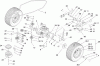 Toro 74592 (DH 220) - DH 220 Lawn Tractor, 2008 (280000001-280000528) Pièces détachées TRANSMISSION ASSEMBLY