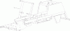 Toro 74596 (DH 220) - DH 220 Lawn Tractor, 2012 (SN 312000001-312999999) Pièces détachées FRAME ASSEMBLY