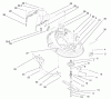 Toro 77102 (16-38G) - 16-38G Lawn Tractor, 2000 (200000001-200999999) Listas de piezas de repuesto y dibujos 38" DECK COMPONENTS ASSEMBLY