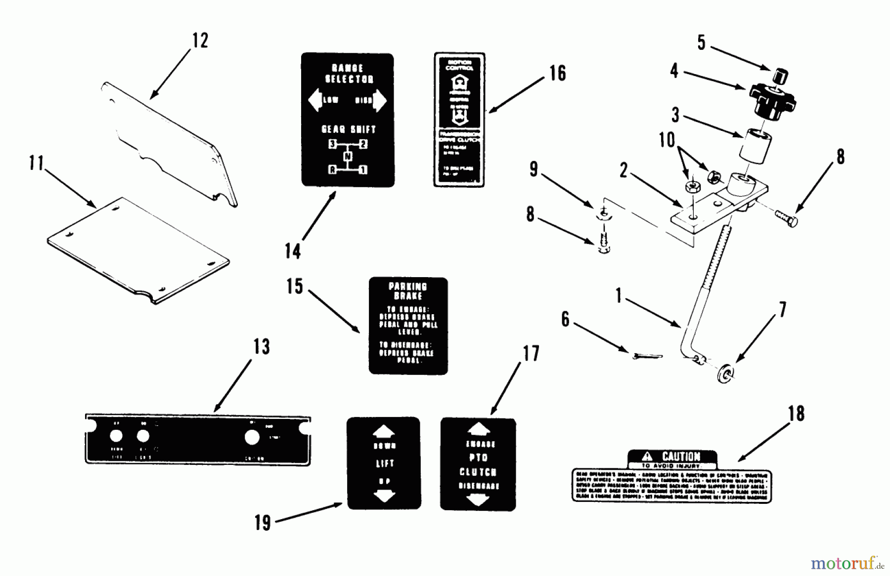  Toro Neu Accessories, Mower 86726 - Toro Dial-A-Hite, 1988 DIAL-A-HITE PARTS LIST FACTORY ORDER NO. 86726