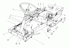 Toro 56125 (7-25) - 7-25 Rear Engine Rider, 1985 (5000001-5999999) Pièces détachées FRAME ASSEMBLY