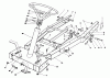 Toro 56133 (8-25) - 8-25 Rear Engine Rider, 1992 (2000001-2999999) Listas de piezas de repuesto y dibujos FRAME ASSEMBLY