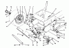 Toro 70141 (12-32) - 12-32 Rear Engine Rider, 1995 (59000001-59999999) Pièces détachées FRONT AXLE ASSEMBLY
