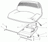 Toro 70171 (12-32) - 12-32 Rear Engine Rider, 2001 (210000001-210999999) Pièces détachées SEAT ASSEMBLY