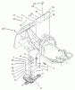 Toro 70185 (G132) - G132 Rear-Engine Riding Mower, 2006 (260000001-260999999) Listas de piezas de repuesto y dibujos GEAR TRANSMISSION AND LINKAGE ASSEMBLY