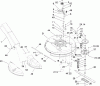Toro 70186 (H132) - H132 Rear-Engine Riding Mower, 2007 (260732867-270805635) Pièces détachées DECK AND SPINDLE ASSEMBLY