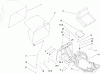 Toro 70186 (H132) - H132 Rear-Engine Riding Mower, 2007 (260732867-270805635) Pièces détachées SEAT AND REAR BAG ASSEMBLY