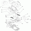 Toro 70186 (H132) - H132 Rear-Engine Riding Mower, 2008 (270805636-280899434) Listas de piezas de repuesto y dibujos BODY AND DECAL ASSEMBLY