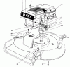 Toro 16277 - Whirlwind Lawnmower, 1979 (9000001-9999999) Pièces détachées ENGINE ASSEMBLY MODEL 16277
