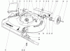 Toro 16277 - Whirlwind Lawnmower, 1979 (9000001-9999999) Pièces détachées HOUSING ASSEMBLY MODEL 16277