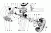 Toro 16264 - Whirlwind II Lawnmower, 1977 (7000001-7999999) Pièces détachées GEAR BOX ASSEMBLY MODEL 16264