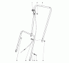 Toro 16172 - Lawnmower, 1974 (4000001-4999999) Pièces détachées HANDLE ASSEMBLY