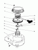 Toro 16212 - Lawnmower, 1984 (4000001-4999999) Pièces détachées RECOIL ASSEMBLY