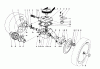 Toro 16212 - Lawnmower, 1985 (5000001-5999999) Pièces détachées GEAR CASE ASSEMBLY