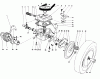 Toro 16212 - Lawnmower, 1990 (0000001-0999999) Pièces détachées GEAR CASE ASSEMBLY