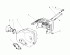 Toro 16212WG - Lawnmower, 1990 (0000001-0999999) Pièces détachées MUFFLER ASSEMBLY (MODEL NO. 47PK9)