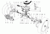Toro 16299 - Lawnmower, 1984 (4000001-4999999) Pièces détachées GEAR CASE ASSEMBLY