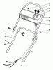 Toro 16299C - Lawnmower, 1987 (7000001-7999999) Pièces détachées HANDLE ASSEMBLY