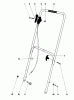 Toro 16350 - Lawnmower, 1980 (0000001-0999999) Pièces détachées HANDLE ASSEMBLY