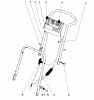 Toro 16390 - Whirlwind PowR, 1979 (9000001-9999999) Pièces détachées HANDLE ASSEMBLY MODEL 16390