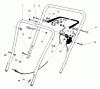 Toro 16400 - Lawnmower, 1995 (5900001-5999999) Pièces détachées HANDLE ASSEMBLY