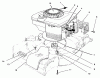 Toro 16401 - Side Discharge Mower, 1996 (6900001-6999999) Pièces détachées ENGINE ASSEMBLY