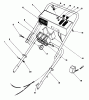Toro 16402 - Lawnmower, 1991 (1000001-1999999) Pièces détachées HANDLE ASSEMBLY