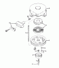 Toro 16575 - Lawnmower, 1984 (4000001-4999999) Pièces détachées REWIND STARTER NO. 590420A