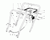 Toro 16575 - Lawnmower, 1986 (6000001-6999999) Pièces détachées HANDLE ASSEMBLY