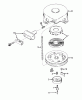 Toro 16575 - Lawnmower, 1986 (6000001-6999999) Pièces détachées REWIND STARTER NO. 590420A