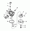 Toro 16575 - Lawnmower, 1988 (8012679-8999999) Pièces détachées CARBURETOR NO. 632098