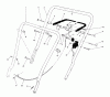 Toro 16576 - Lawnmower, 1990 (0000001-0999999) Pièces détachées HANDLE ASSEMBLY