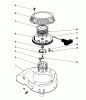 Toro 16585 - Lawnmower, 1985 (5000001-5999999) Pièces détachées RECOIL ASSEMBLY