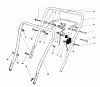 Toro 16585 - Lawnmower, 1988 (8000001-8004251) Pièces détachées HANDLE ASSEMBLY